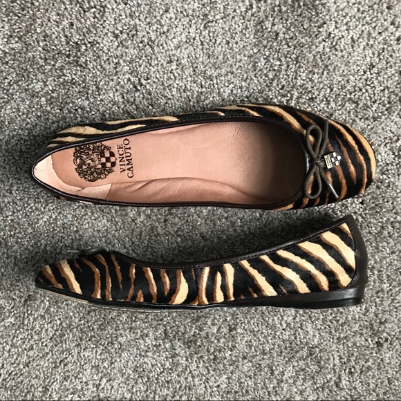 Vince Camuto Shoes - Vince Camuto Cow Hair Animal Print Ballet Flats